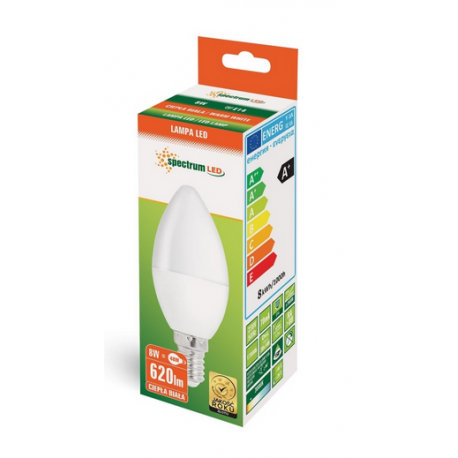 Żarówka LED E14 świecowa 8W 230V ciepła WW Spectru