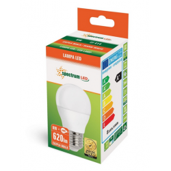 LED bulb ball E27 230V 8W warm WW SPECTRUM