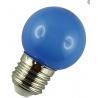 LED PVC ball bulb E27 1W BLUE SPECTRUM