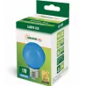 LED PVC ball bulb E27 1W BLUE SPECTRUM