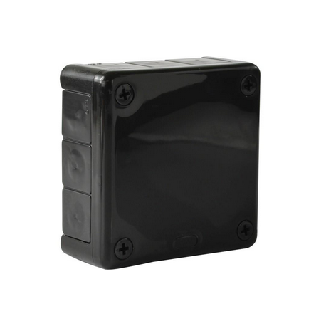 Black n/t box 90x90x30 with rubbers 041-05 ViPlast