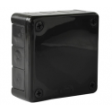 Black n/t box 90x90x30 with rubbers 041-05 ViPlast