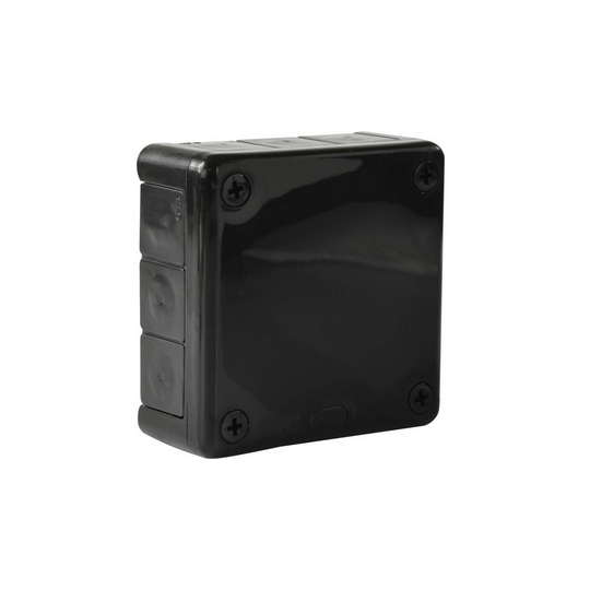 Black flush box 90x90x30 with rubbers 041-05 ViPlast