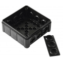 Black n/t box 90x90x30 with rubbers 041-05 ViPlast