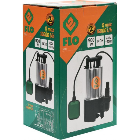 Dirty water submersible pump 900W inox 79791 Flo