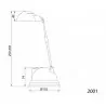 Lampka biurkowa 2001-WHT G4 12V 20W biała Zext