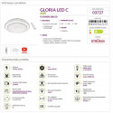 GLORIA LED C 48W plafond lamp + remote control 03727 Struhm