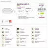 Lampa plafon GLORIA LED C 48W +pilot 03727 Struhm