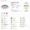 Lampa plafon MINERAL LED C 48W + pilot 03726 Struhm