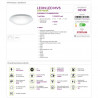 LEON LED plafond lamp + motion sensor 16W 4000K 03530 STRUHM