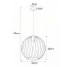 Lampa wisząca MODENA K-4285 chrom D E27 Kaja