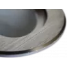 RODA silver brushed round ceiling light LUMILIGHT