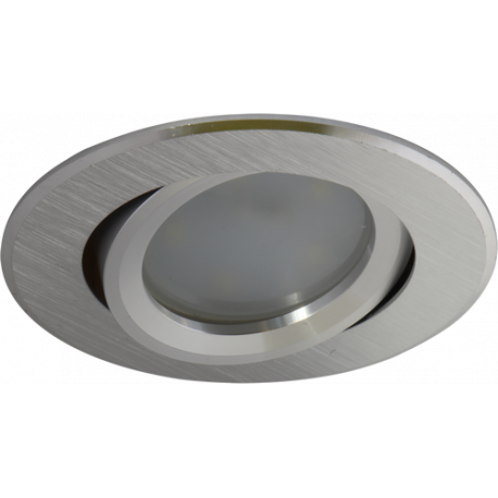 RODA silver brushed round ceiling light LUMILIGHT