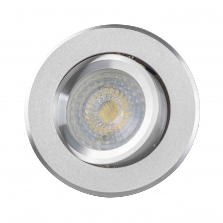 RODA ceiling light movable sandblasted silver LUMILIGHT