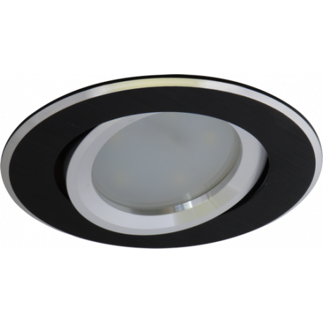 RODA round black silver ceiling light LUMILIGHT