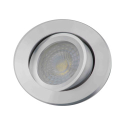 RODA round movable shiny silver ceiling light LUMILIGHT