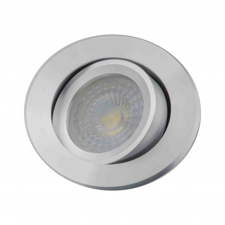 RODA round movable shiny silver ceiling light LUMILIGHT