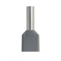 HI 2x4/12 insulated sleeve terminal grey (100pcs) ERGOM