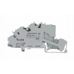 4mm N/L/PE 3-floor rail connector grey 2003-7646 WAGO