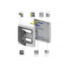 Hermetic modular distribution board 2x18 IP65 transparent door (N+PE) EP-LUX PLUS ELEKTRO-PLAST Nasielsk