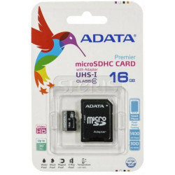 Karta pamięci micro SDHC 16GB Class10 + adapter ADATA