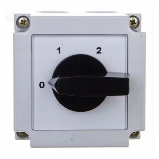 Łącznik krzywkowy 0-1-2 2P 10A 4G10-252-PK APATOR Łącznik krzywkowy 0-1-2 2P 10A 4G10-252-PK APATOR