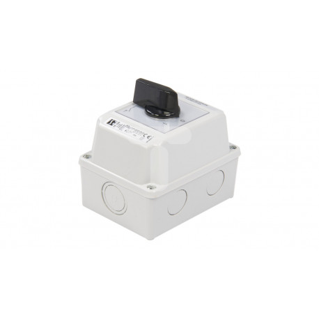 Cam switch 0-1 3P 25A in housing ŁK25R-2.8211OB2 IP 65 SPAMEL