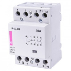 Stycznik modułowy 40A 230V AC 4z0r R40-40 ETI