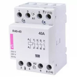 Stycznik modułowy 40A 230V AC 4z0r R40-40 ETI