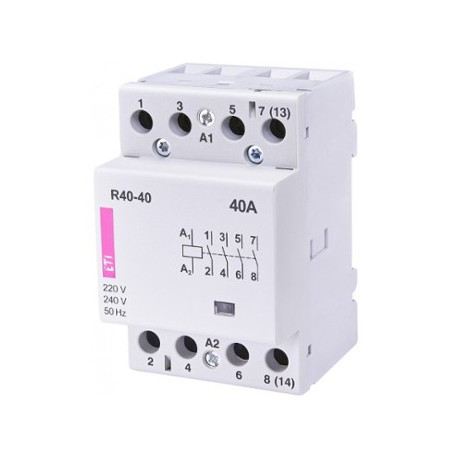 Modular contactor 40A 230V AC 4z0r R40-40 ETI