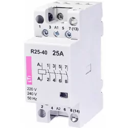 Stycznik modułowy 25A 230V AC 4z0r R25-40 230V ETI