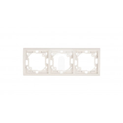 Classic frame for 3-module MR3/11 white SIMON CLASSIC