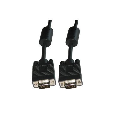 Monitor cable VGA D-Sub(15-pin) shield ferrite black 15m CA-VGAC-10CC-0150-B LANBERG