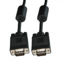 Monitor cable VGA D-Sub(15-pin) shield ferrite black 15m CA-VGAC-10CC-0150-B LANBERG