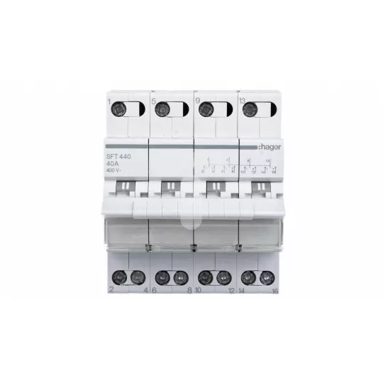 I-0-II 4P 40A modular power switch SFT440 HAGER