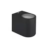 TORRE I black GU10 IP54 garden wall lamp SPECTRUM