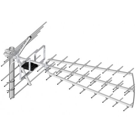TV antenna 44/21-69/W TRI-DIGIT with DVB-T amplifier DIPOL
