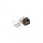 Simon54 Wkład gniazda komputerowego 1x RJ45 kategoria 6 czarna CJ645U KONTAKT SIMON