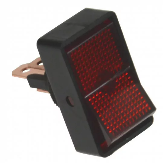 Car switch ASW-11D 12V/20A on/off red BOWI