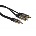 Cable min jack 3.5mm plug / 2xRCA plug 1.5m 005130 BOWI