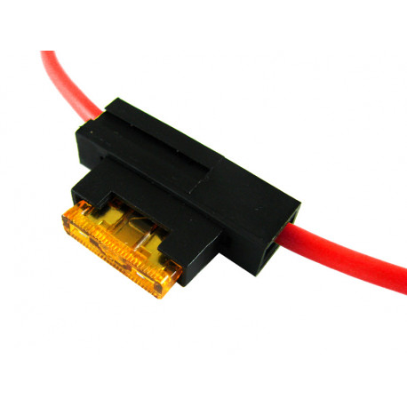 Knife fuse socket with 0.75mm wire 003415 BOWI