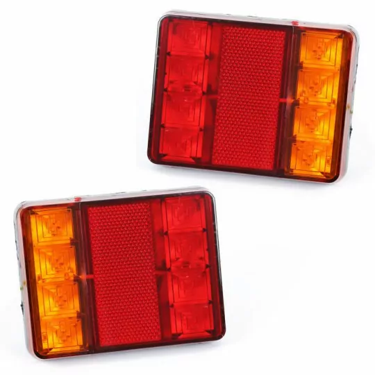 Zestaw lamp LED tylnych do przyczep maszyn 24V IL