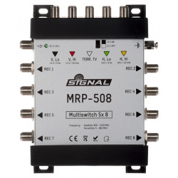 Multiswitch MRP-508 Signal 5/8 z pasywnym torem TV DIPOL